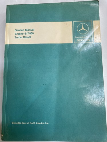 Service manual engine 617 - manual, 617.950
